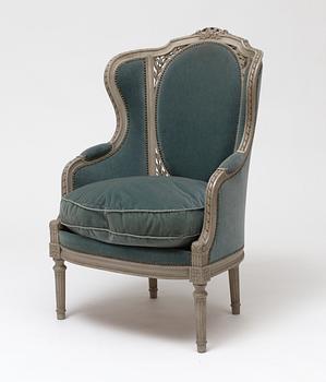 647. BERGERE. Louis XVI-stil, omkring 1900.