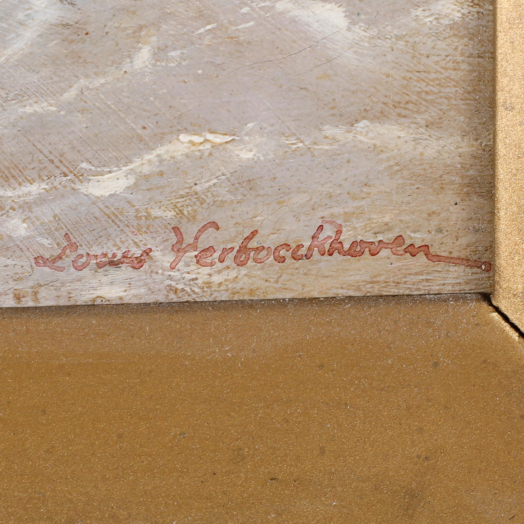 CHARLES-LOUIS VERBOECKHOVEN, oil on canvas, signed.