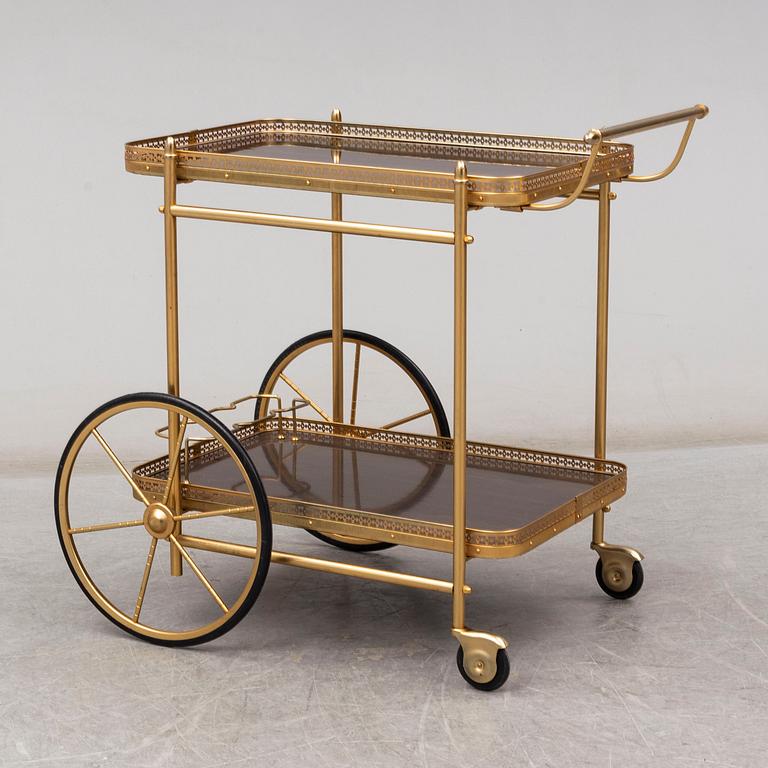 A late 20th Century serving trolley.