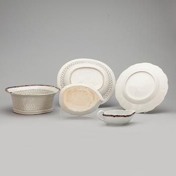 SERVISDELAR, 14 st, kompaniporslin, Qing dynastin, Jiaqing (1796-1820).