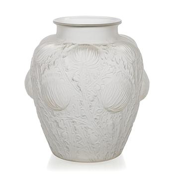 René Lalique, a 'Domrémy' glass vase, 1926.