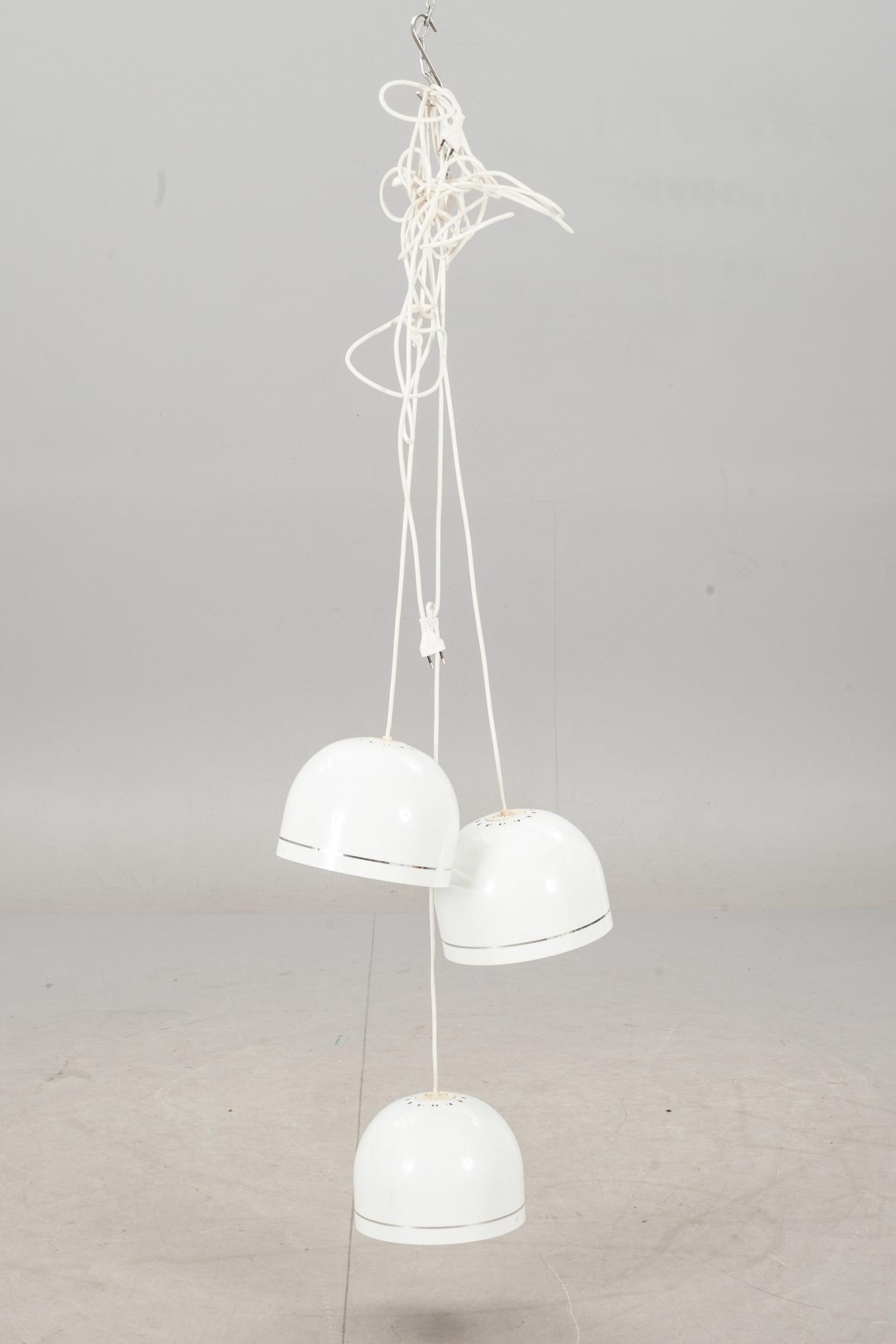 TAKLAMPOR, 3 st, Philips, 1900-talet andra hälft.