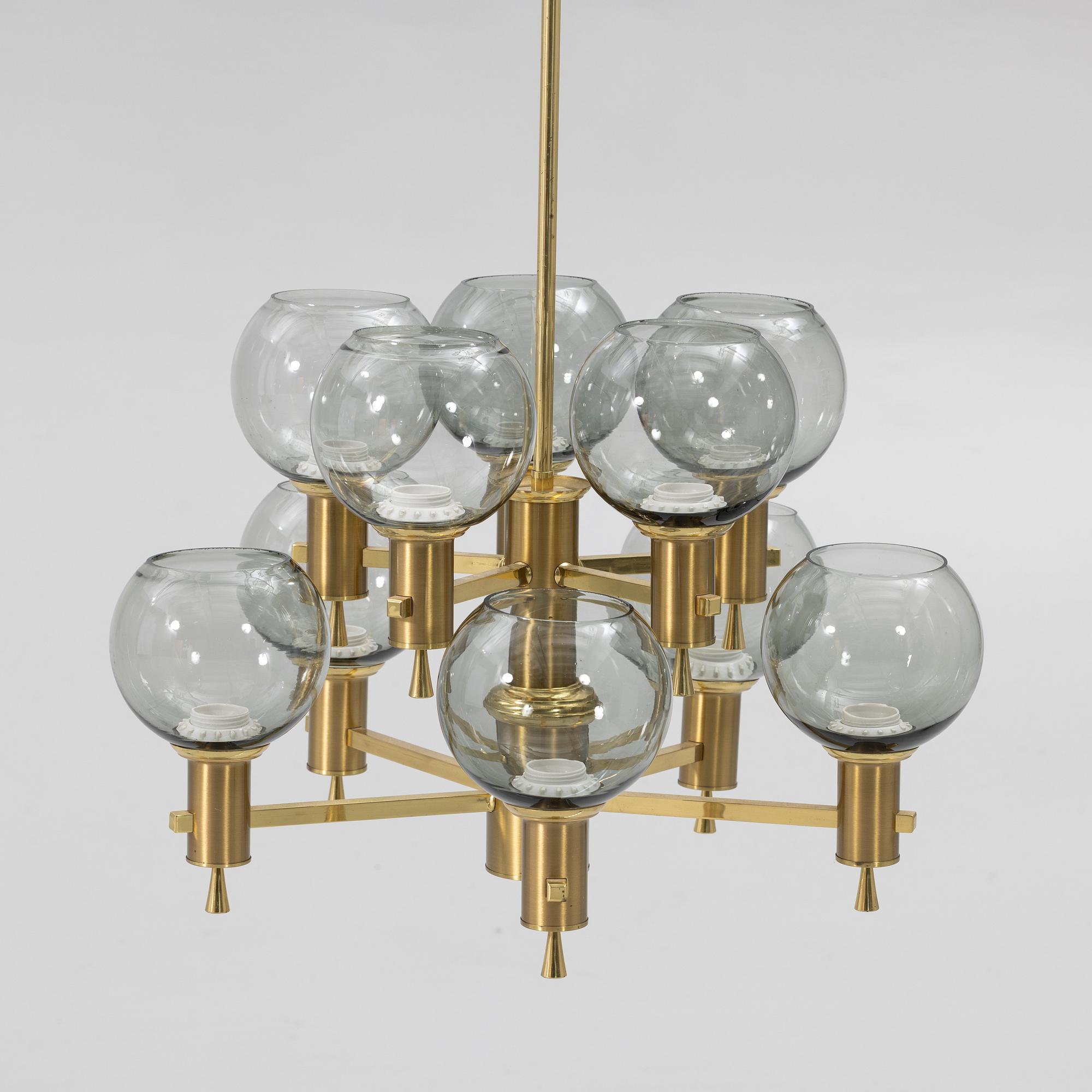 Erik Wärnå, ceiling lamp, EWÅ, Värnamo, second half of the 20th century.