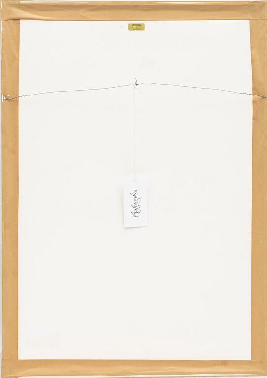 Lena Cronqvist, färglitografi ut ett drömspel, ramad.