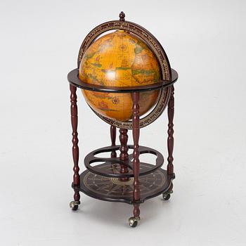 Bar globe, late 20th century.