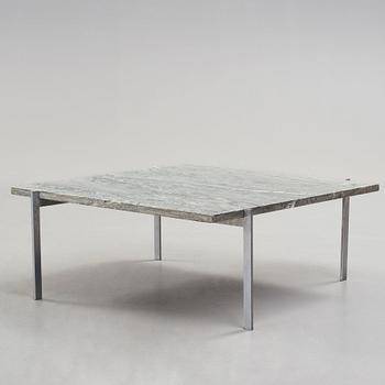 Poul Kjaerholm, a cipollino -marble top "PK 61" sofa table, edition E Kold Christensen, Denmark 1960's.