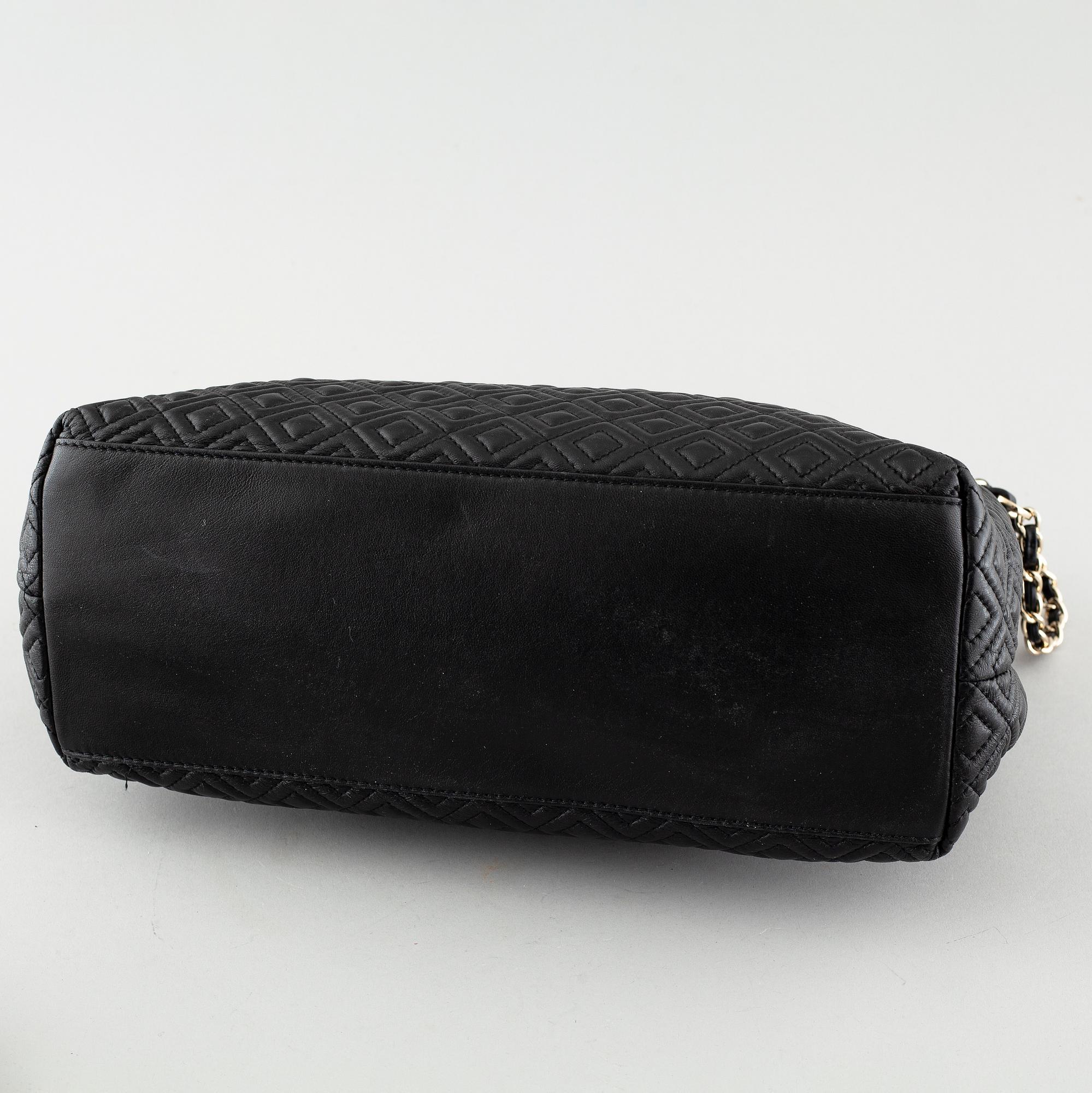 TORY BURCH, "Flemming" väska och plånbok.