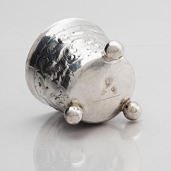 Berendt Möller, bägare, silver, Stockholm 1695. Barock.
