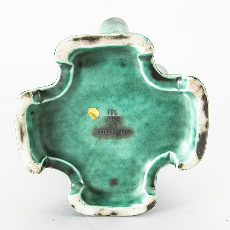 Wilhelm Kåge, a Gustavsberg "Argenta" stonewear vase from 1932.