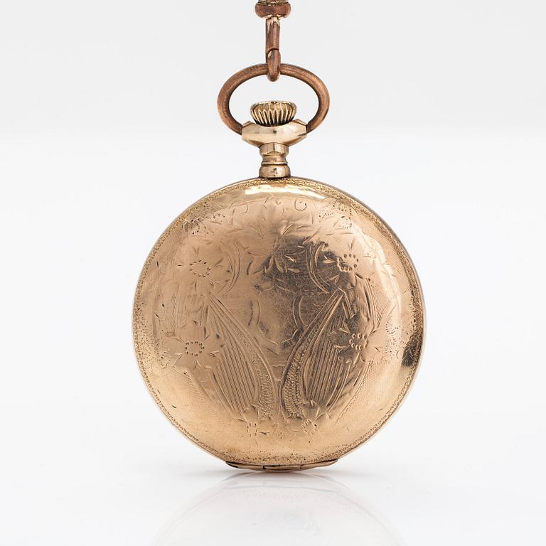 Elgin, pocket watch, hunter-case, 50 mm.