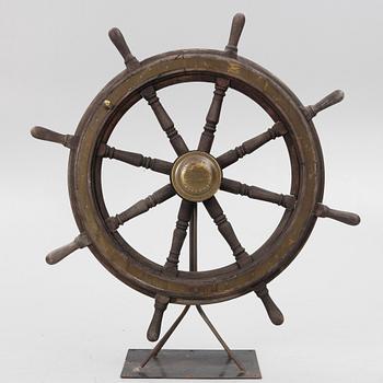 Skeppsratt / styre, Burmeister & Wains, Köpenhamn, Danmark.