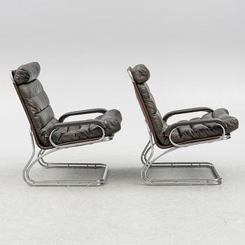 A pair of easy chairs, Thams Kvalitet, 1970s/80s.