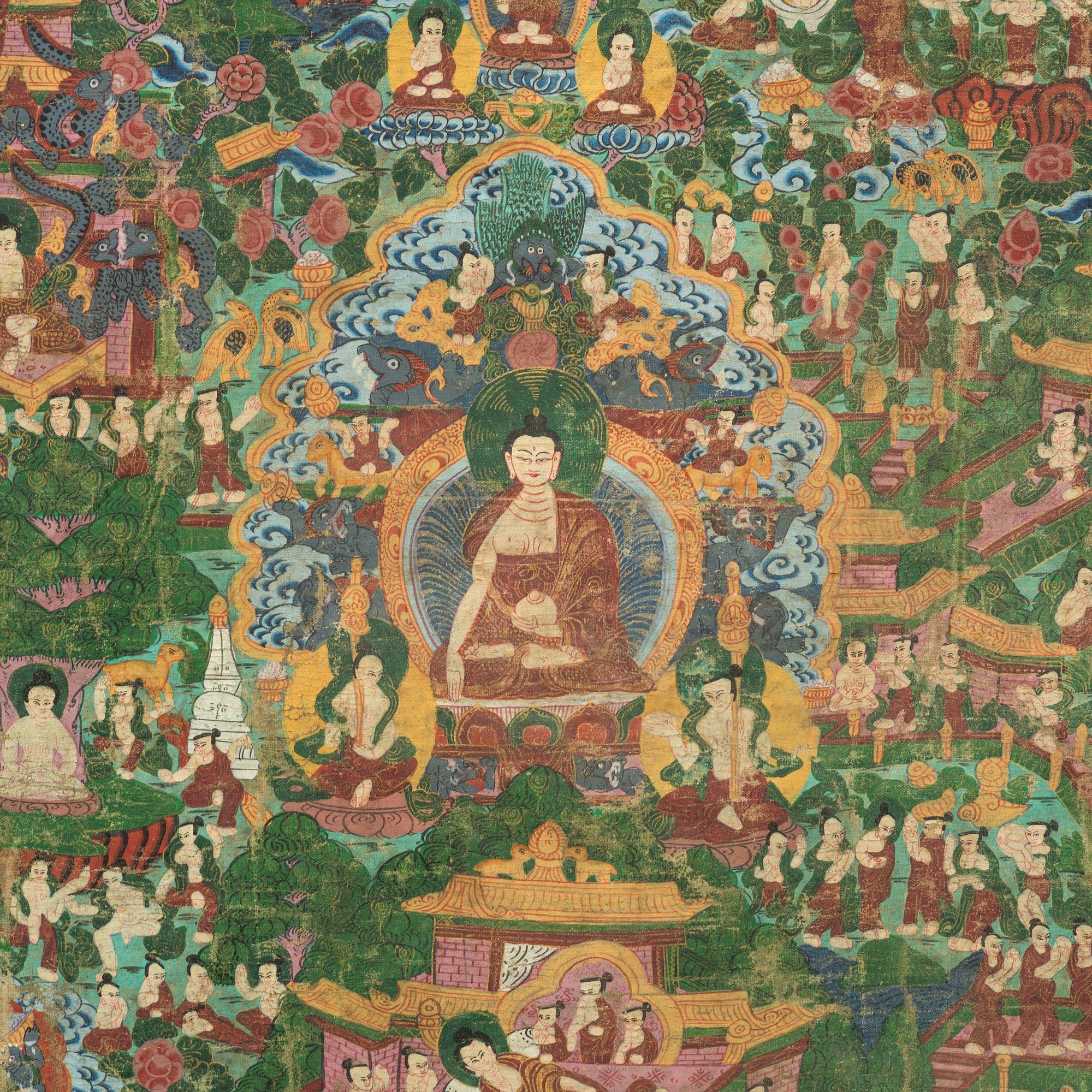A Tibetan Thangka, 20th Century.