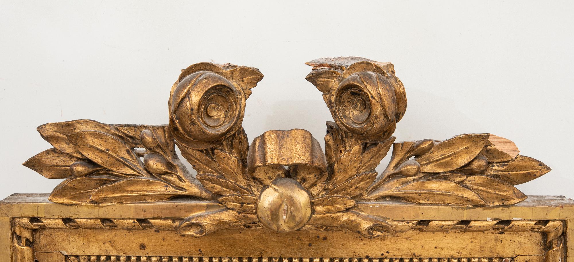 Spegellampett  Gustaviansk med Stockholms hallstämpel sent 1780/90-tal.