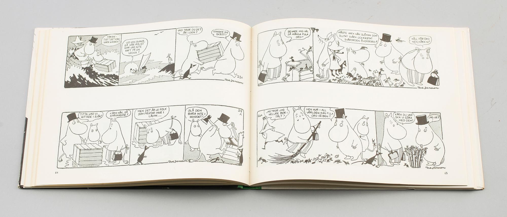 BÖCKER: Mumintrollet, Tove Jansson, serieform 1957-1968, 9 volymer.
