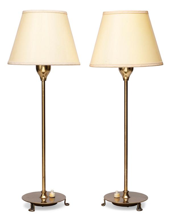 A pair of Josef Frank table lamps, model 2552, Firma Svenskt Tenn.