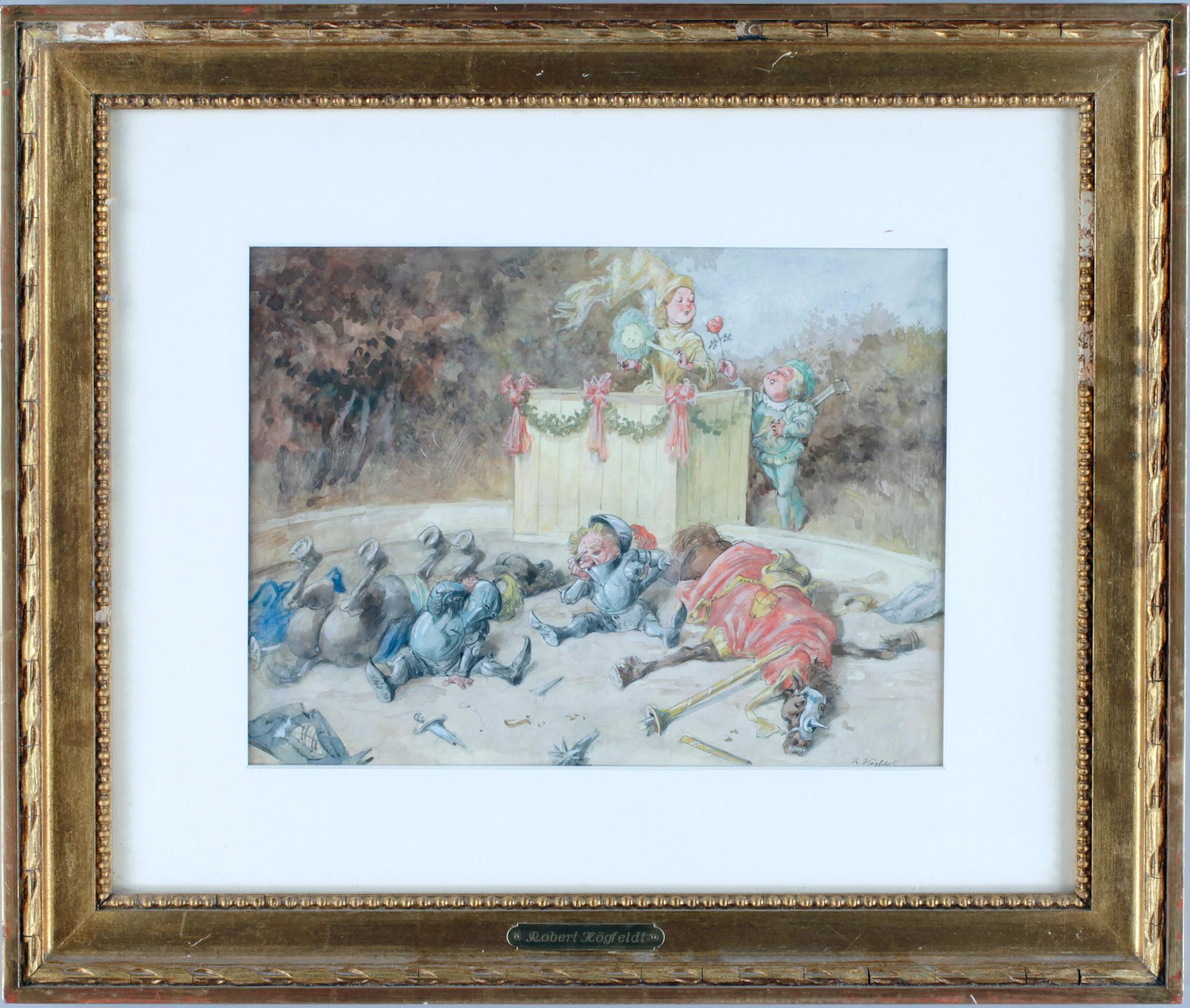 ROBERT HÖGFELDT, akvarell, sign.