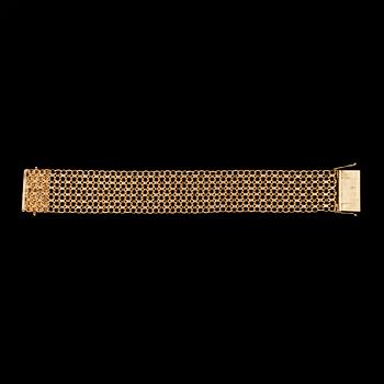 ARMBAND, X-länk, 18K guld. Vikt 48 gram.