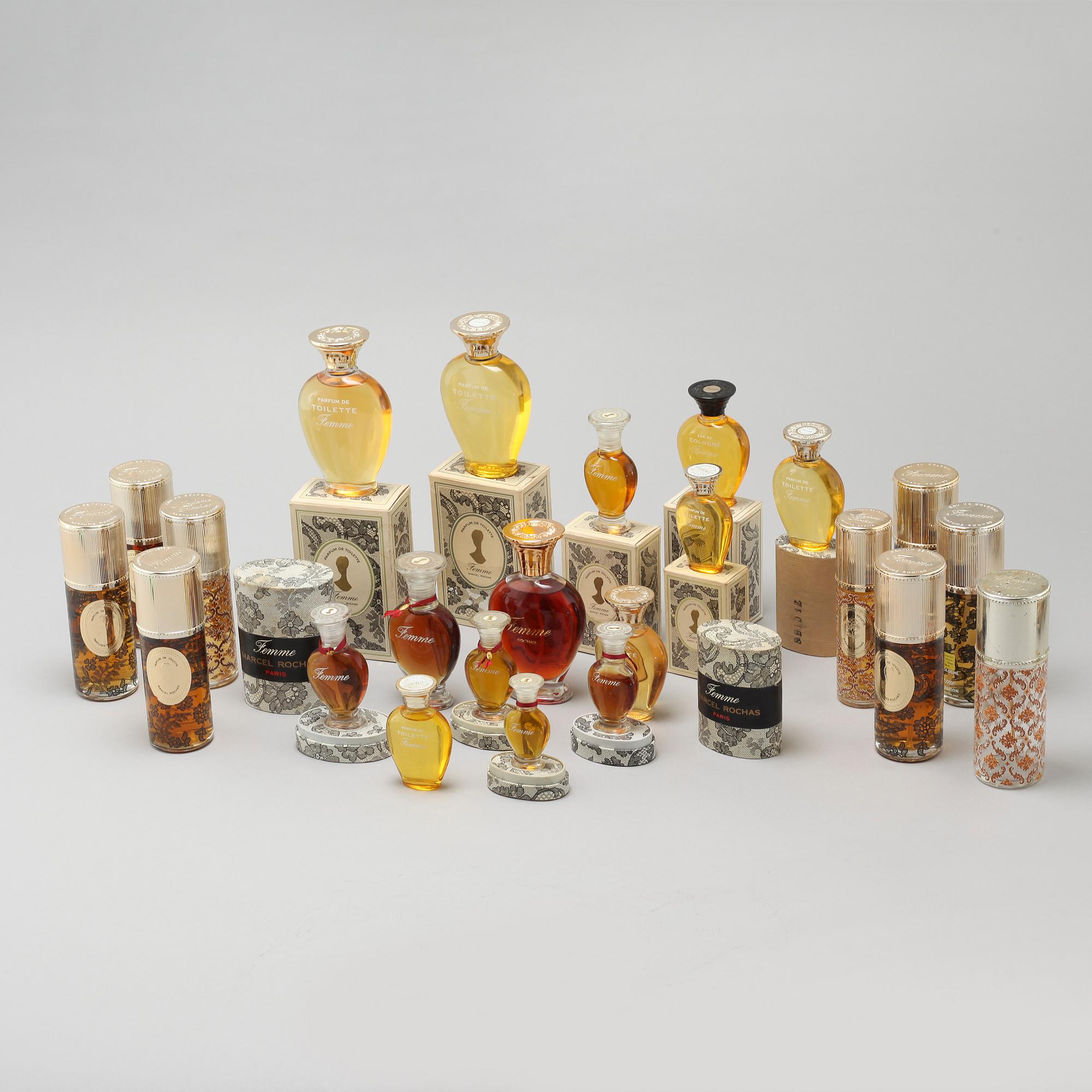 MARCEL ROCHAS, "Femme", factices, 23 pieces.
