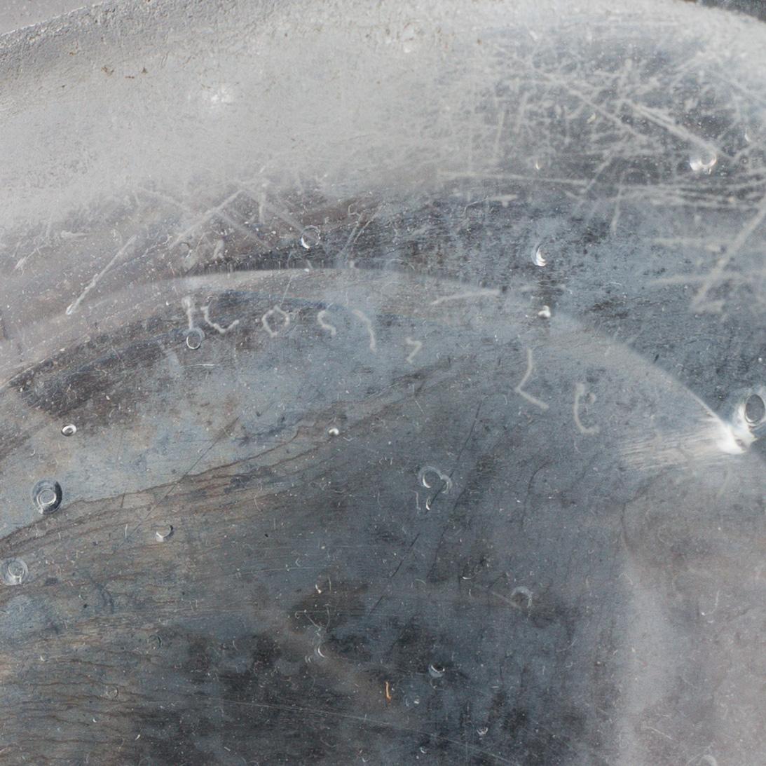 VICKE LINDSTRAND, a glass 'Fisknäten' vase, Kosta, signed.