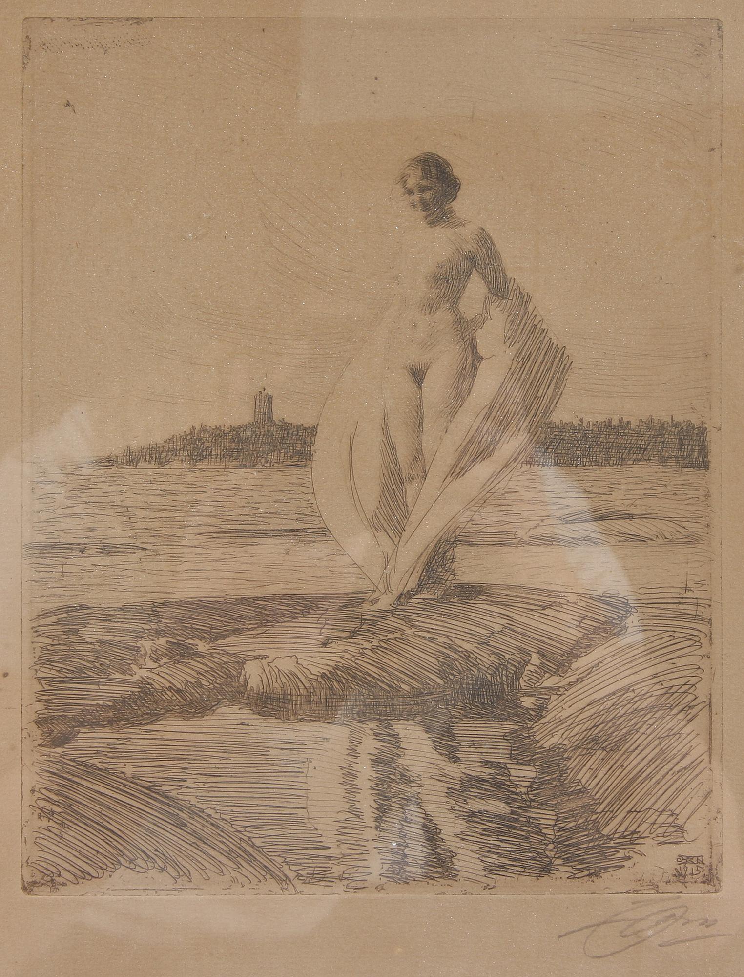 ANDERS ZORN, etsning, sign.