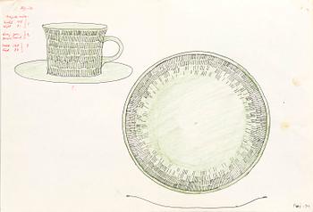 Signe Persson-Melin, a set of six sketches.