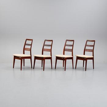 Svante Skogh, a set of four chairs from the 'Rosetto' -series from Abrahamssons Möbelfabrik, designed 1957.