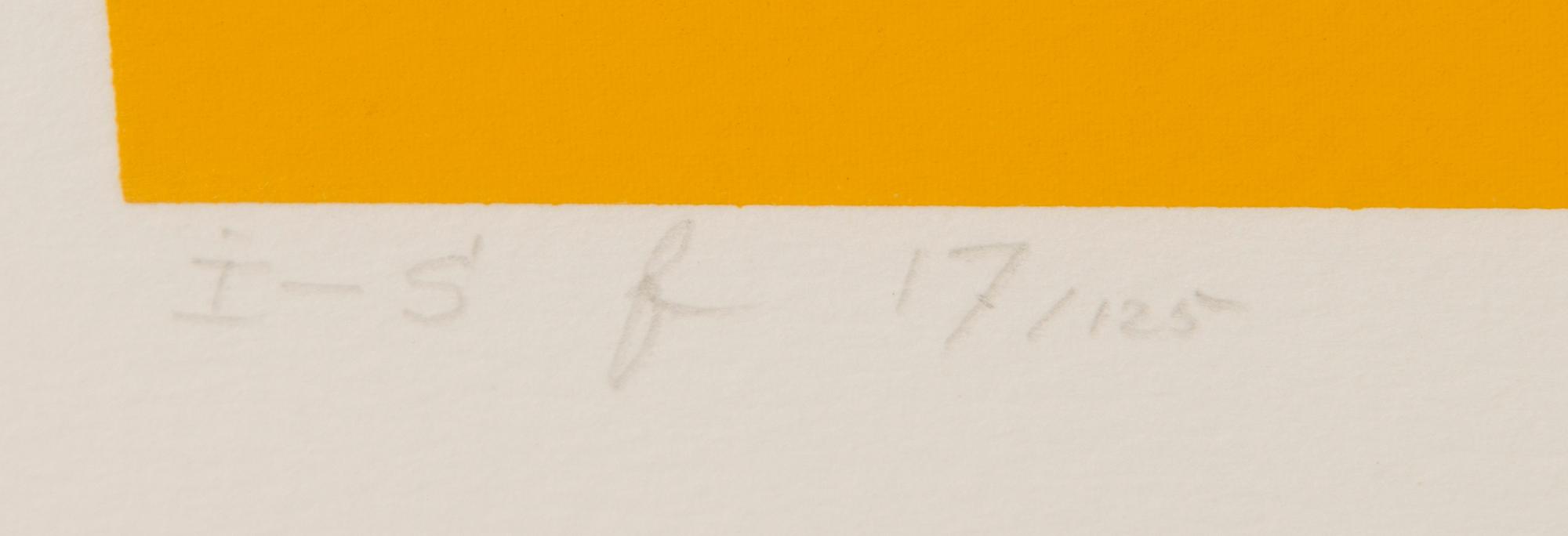 JOSEF ALBERS, väriserigrafia, signeerattu ja päivätty '70, numeroitu 17/125.