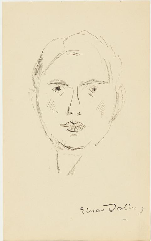 Einar Jolin, Self-portrait.