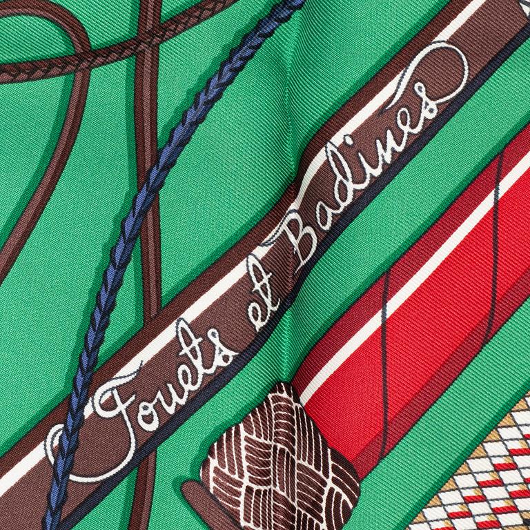 Hermès, scarf, "Fouets et Badines".