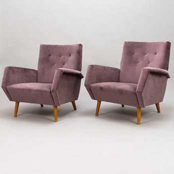 GIO PONTI,  a pair of archairs manufactured by Asko 1957-1959.