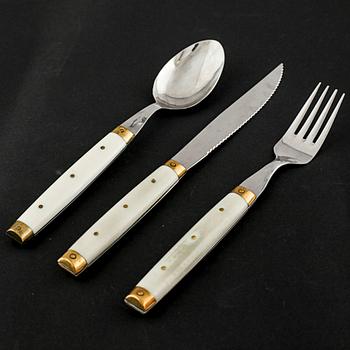 A set of cutlery, 32 pcs, some by Melron, second half of the 20th century.