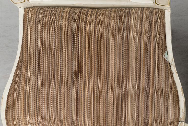 STOLAR, ett par, senbarock, 1700-talets mitt.