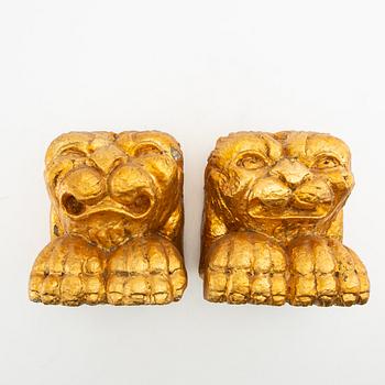 Dekorelement 2 st Barock-stil 1800-tal eller äldre.