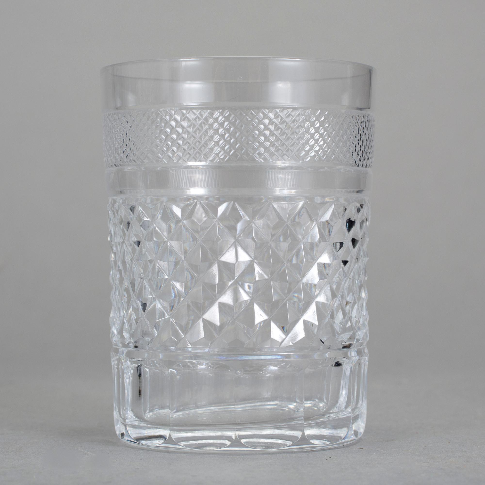 GLASSERVIS, 18 delar, omkring 1900.