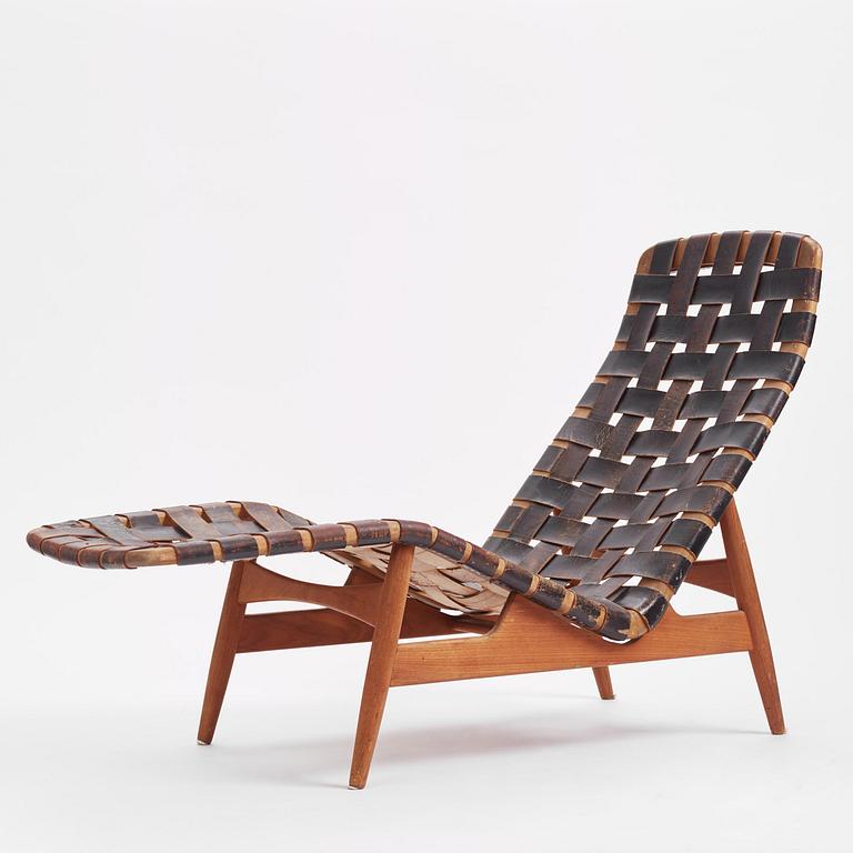 Arne Vodder, a teak lounge chair, Bovirke, Denmark, 1950s.