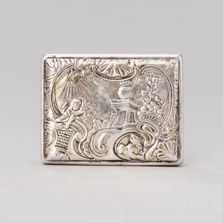 SNUSDOSA, silver, Jacob Person Lang, Brahestad 1780.