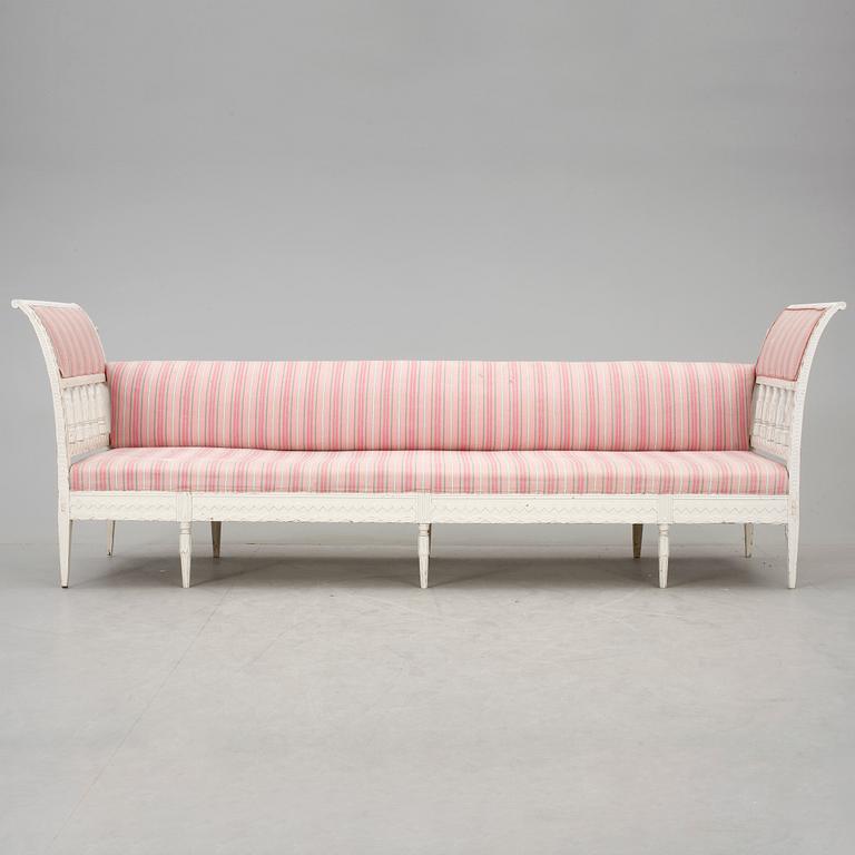 BANKETSOFFA, sengustaviansk, 1800-talets början.