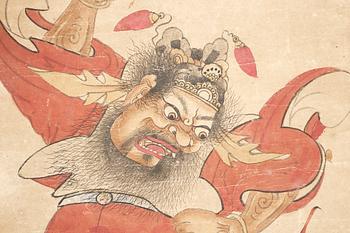 MÅLNING, Kina, troligen 1800-tal.