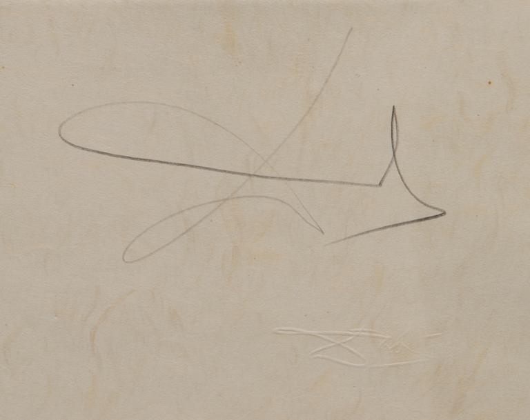 SALVADOR DALÍ, käsinväritetty etsaus, signeerattu ja numeroitu 89/95.