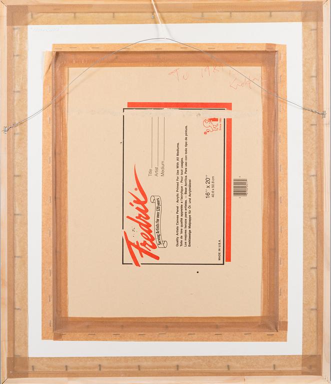 KRISTIAN KROKFORS, oil on canvas, signed and dated -89.
