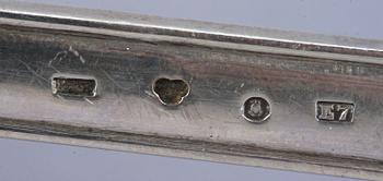 BESTICK, 53 st, silver "Svensk spetsig". CG Hallberg, GAB. Stockholm. 1907-1917.