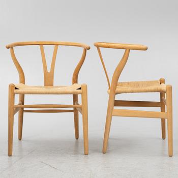 Hans J Wegner, stolar, 10 st, CH-24  "Y-stolen" Carl Hansen & son. Danmark.