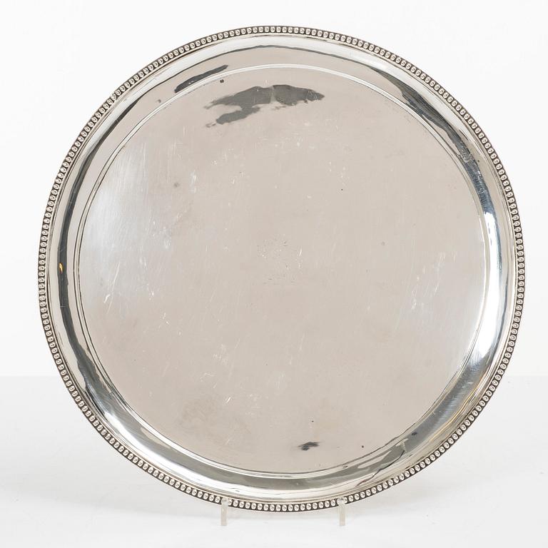 Bricka, silver, London, England, 1788.