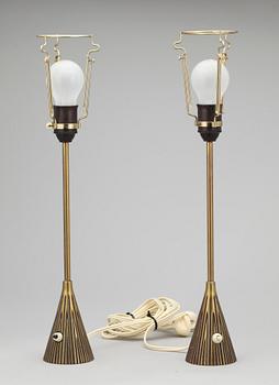 BORDSLAMPOR, ett par, Asea, 1960-tal.