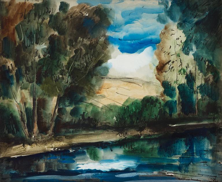 Maurice de Vlaminck, "Bord de l'eau".