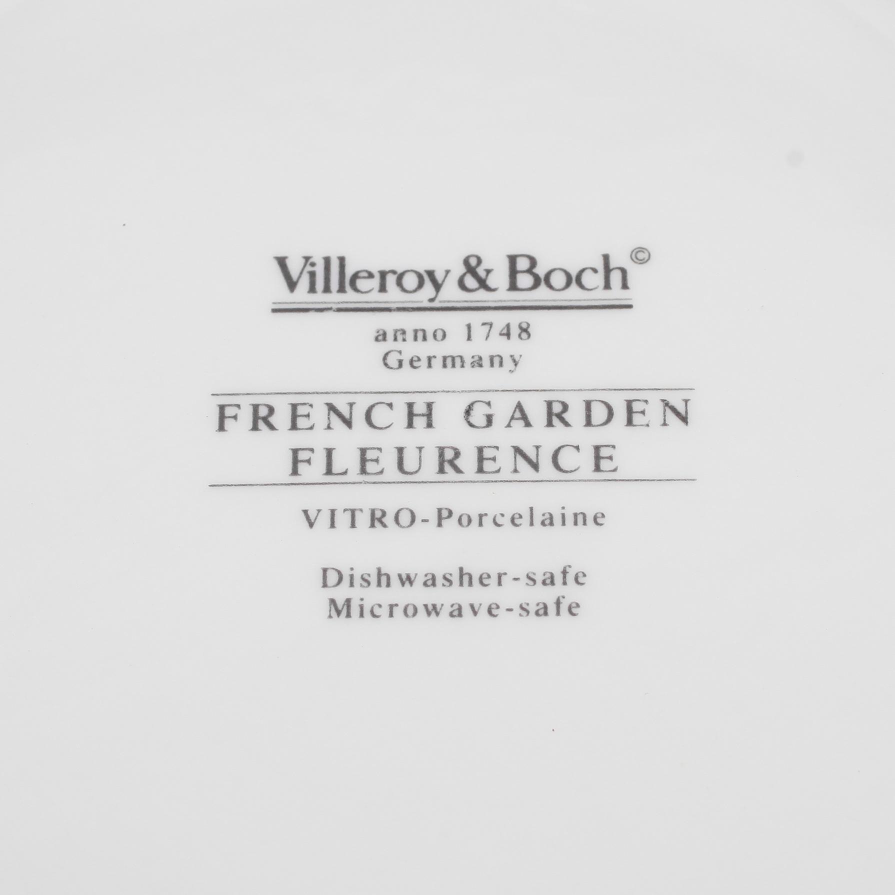 MATSERVIS, 44 delar snarlika, porslin, "French Garden", Villeroy & Boch.