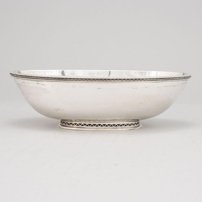 Eric Råström, skål, silver, CG Råström, Stockholm 1957.