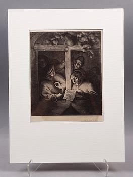 ADRIAN VAN OSTADE, etsning, senare avdrag. 1700-tal.