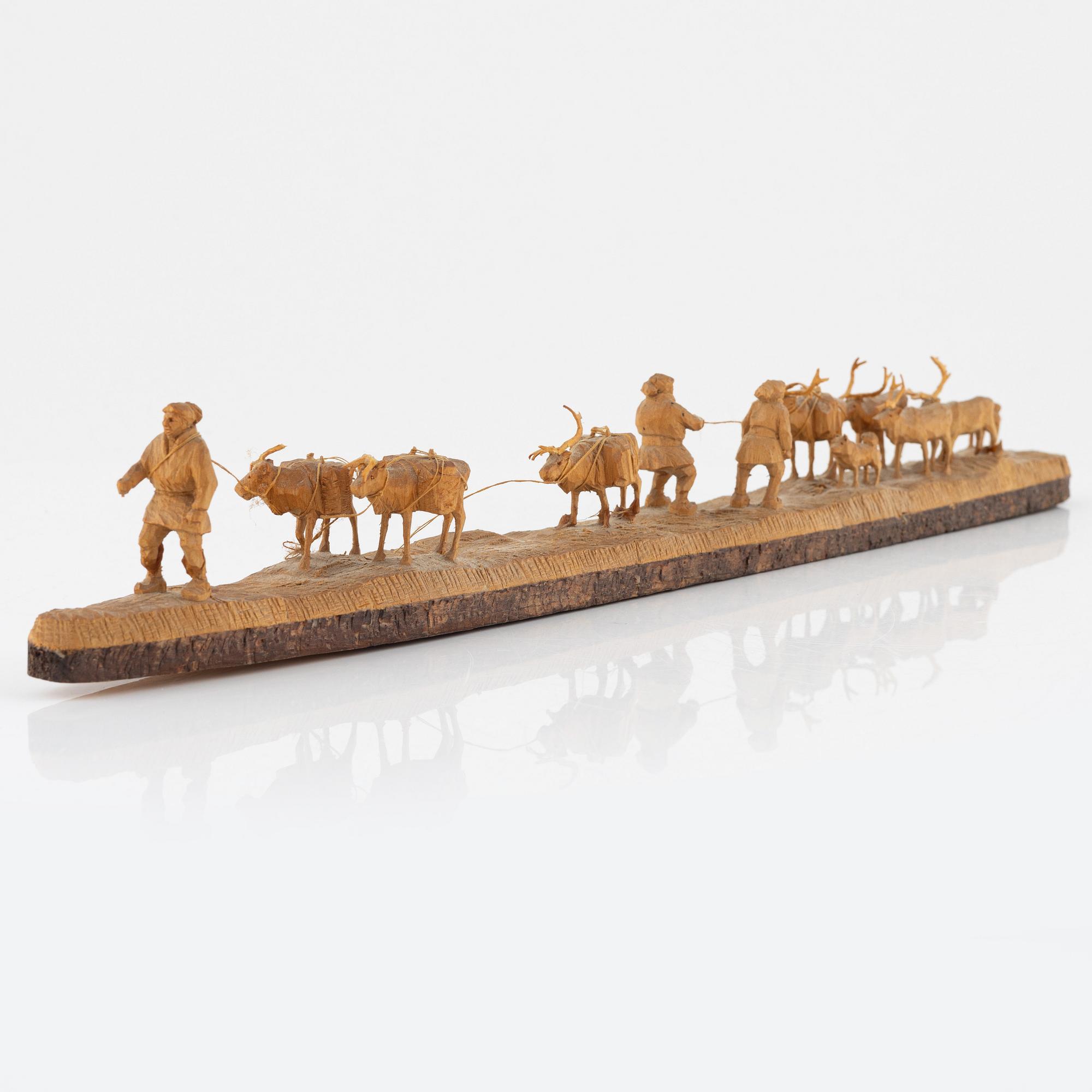 Kjell Bergqvist, skulptur, Malmberget, signerad KB och daterad -71.